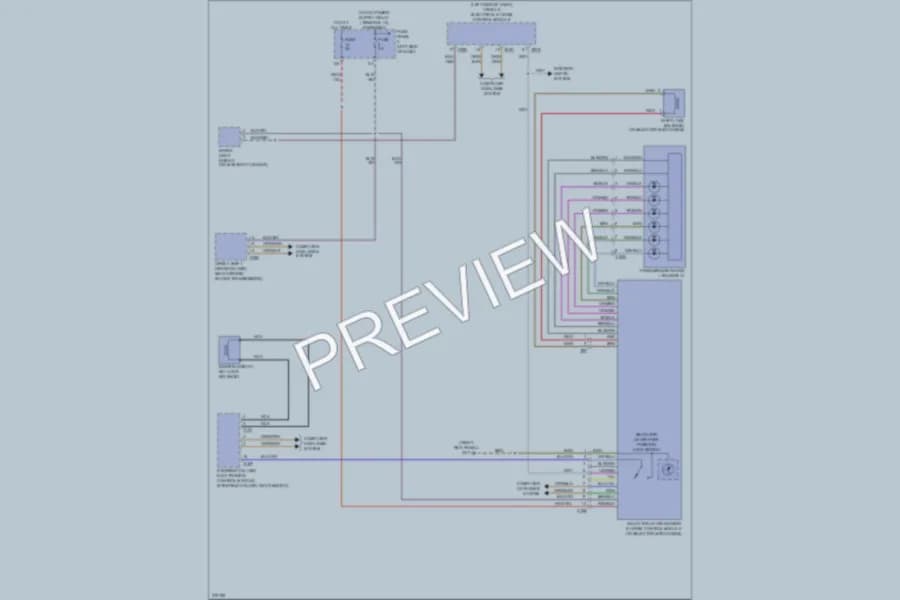 2012 Volkswagen 4D Wagon Shift Interlock wiring diagram preview with protected circuit layout
