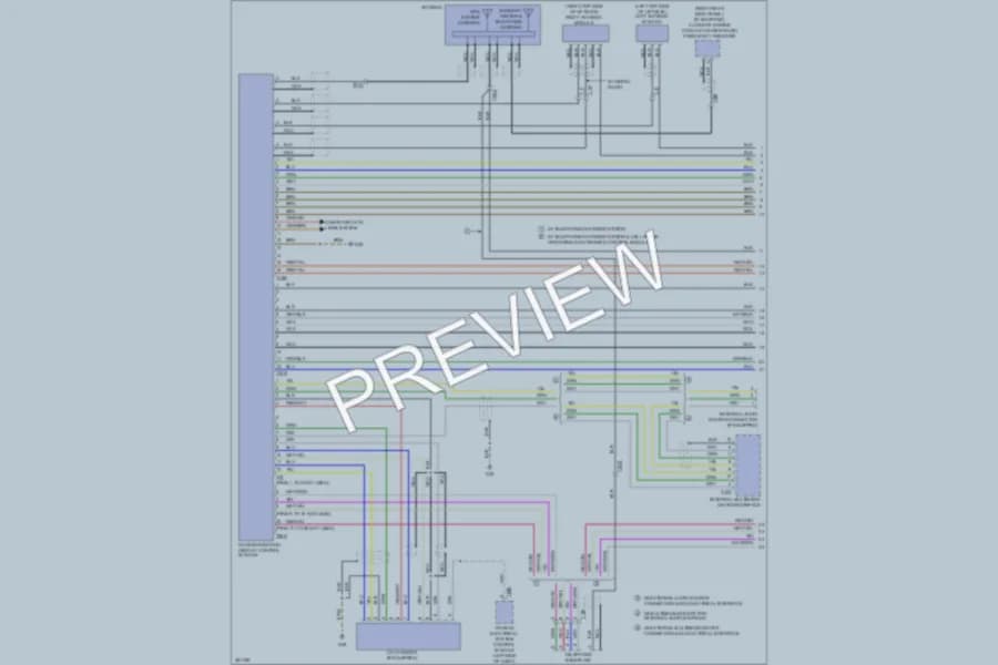 2012 Volkswagen GolfR Navigation wiring diagram preview
