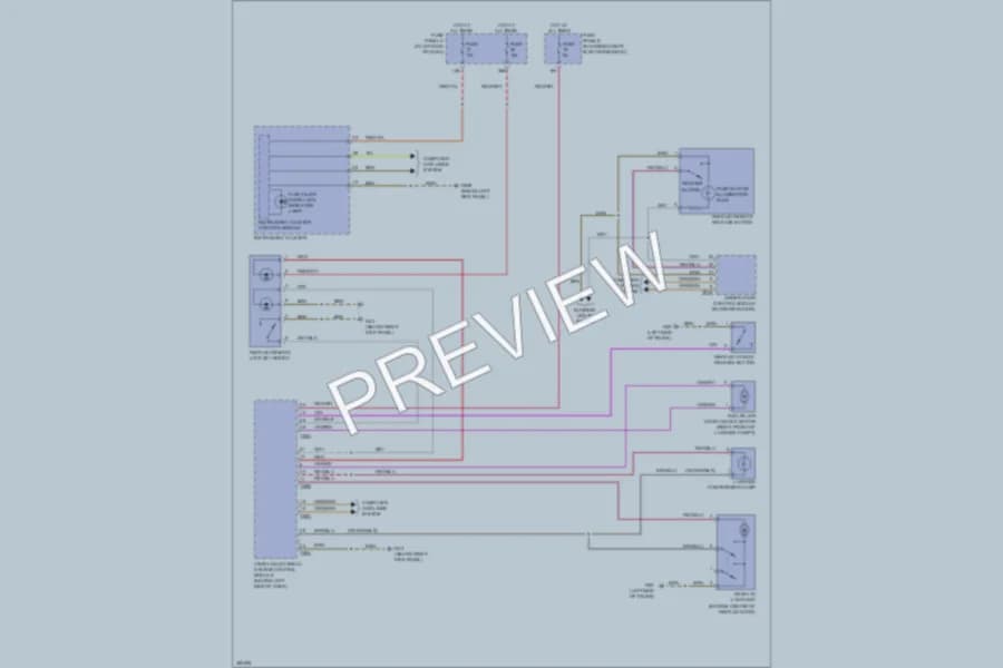 2012 Volkswagen Passat Trunk Tailgate Fuel Door wiring diagram preview