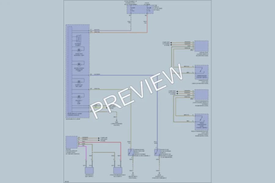2012 Volkswagen Passat Warning Systems wiring diagram preview