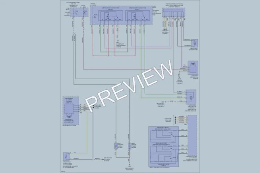 2012 Volkswagen Passat Wiper Washer wiring diagram preview