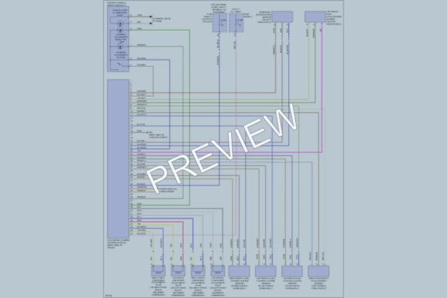 2012 Volkswagen PassatCC Electronic Suspension wiring diagram preview