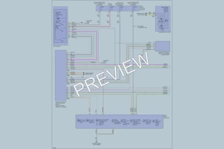 2012 Volkswagen PassatCC Headlights wiring diagram preview