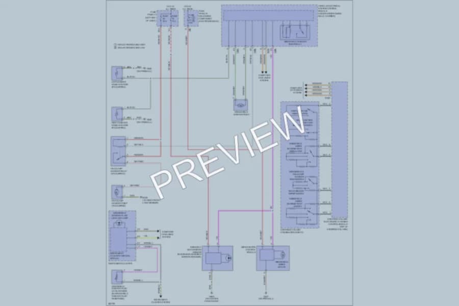 2012 Volkswagen PassatCC Wiper Washer wiring diagram preview