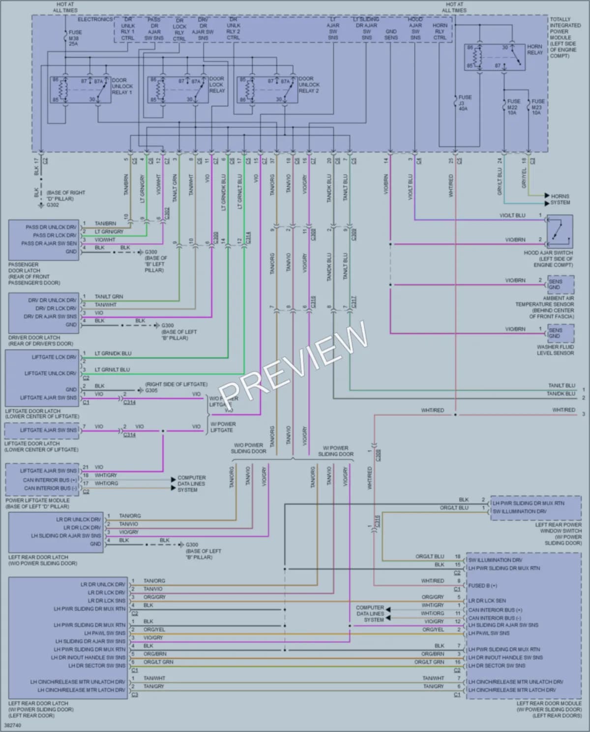 2012 Volkswagen Routan Anti Theft wiring diagram preview