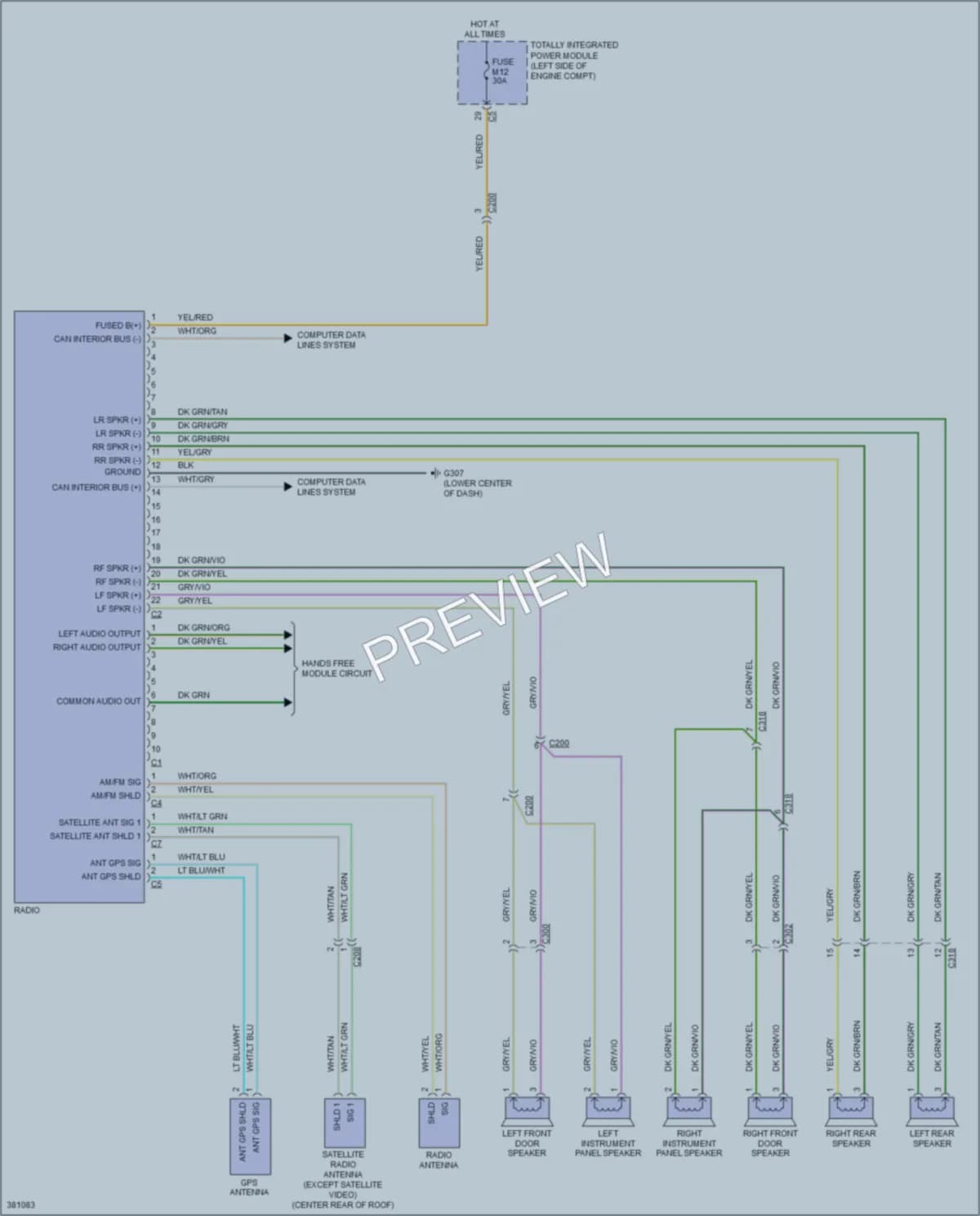 2012 Volkswagen Routan Navigation wiring diagram preview