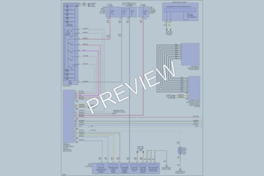 2012 Volkswagen Tiguan Headlights wiring diagram preview