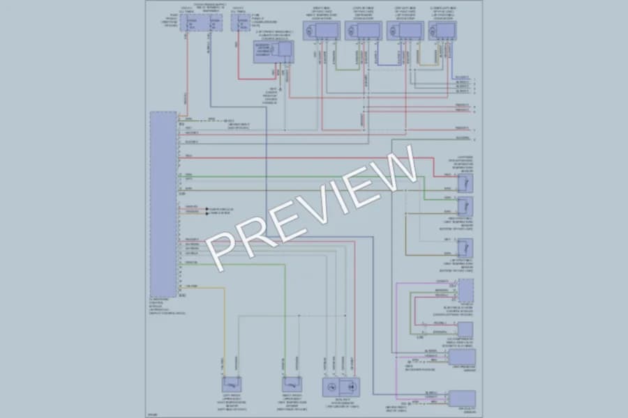 2012 Volkswagen Touareg Air Conditioning wiring diagram preview