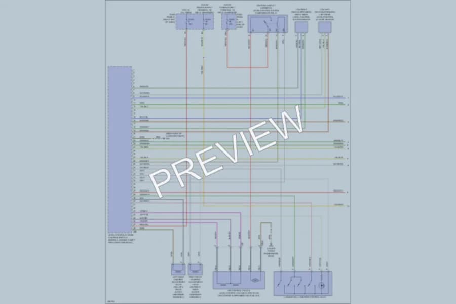 2012 Volkswagen Touareg Electronic Suspension wiring diagram preview