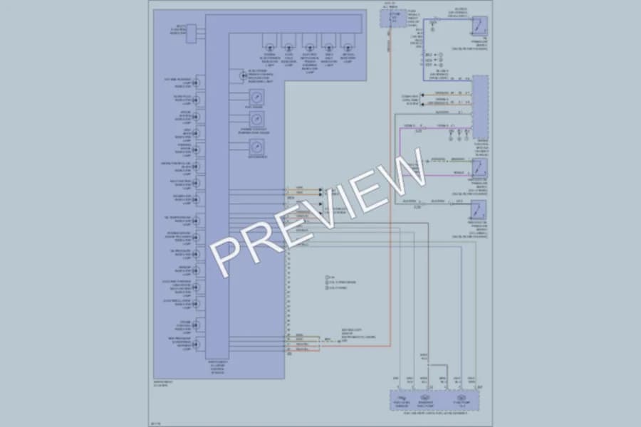 2012 Volkswagen Touareg Instrument Cluster wiring diagram preview