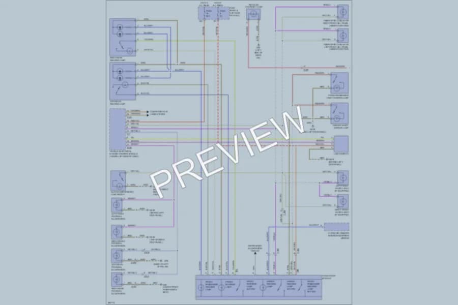 2012 Volkswagen Touareg Interior Lights wiring diagram preview