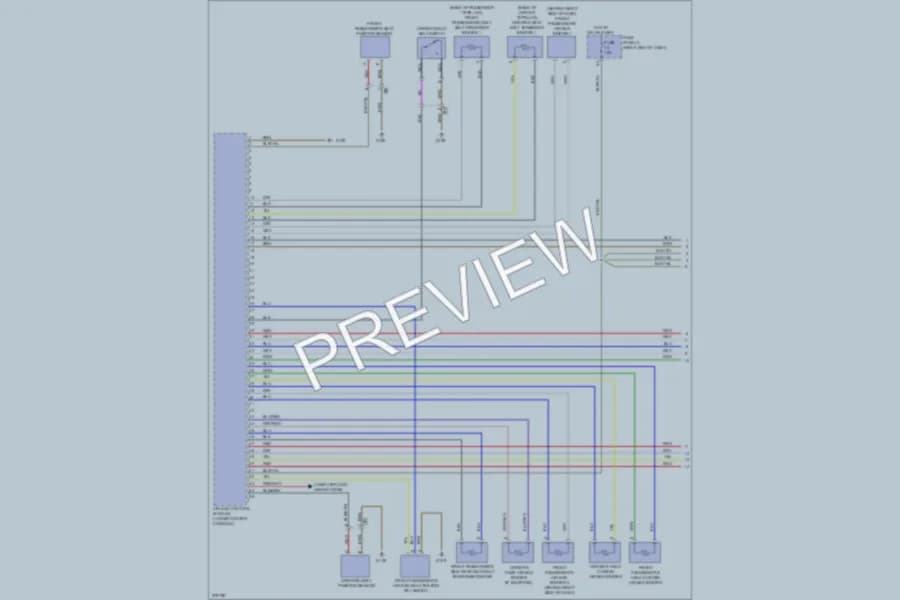 2012 Volkswagen Touareg Supplemental Restraints wiring diagram preview