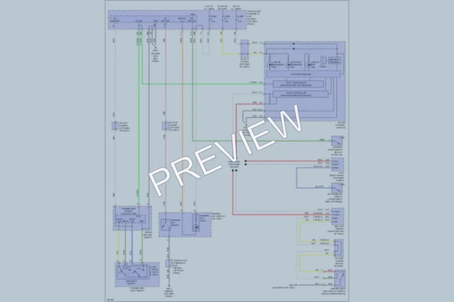 2013 Acura MDX Warning Systems wiring diagram preview