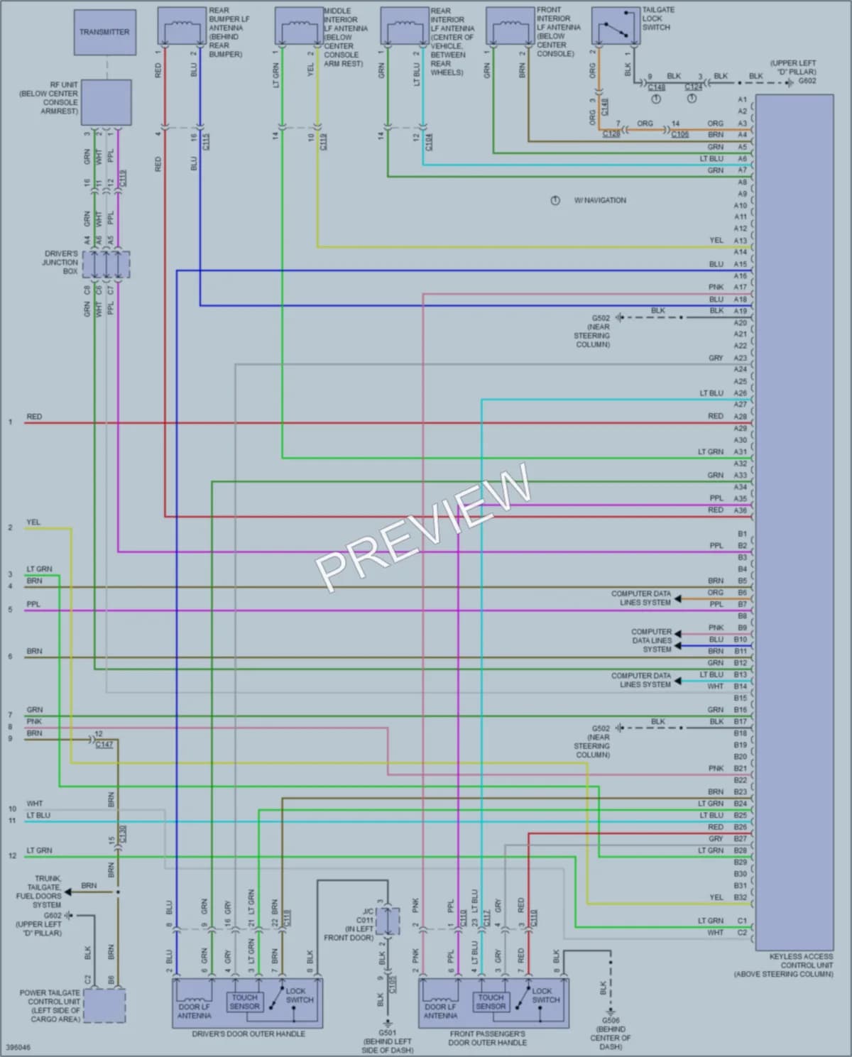 2013 Acura RDX Anti Theft wiring diagram preview