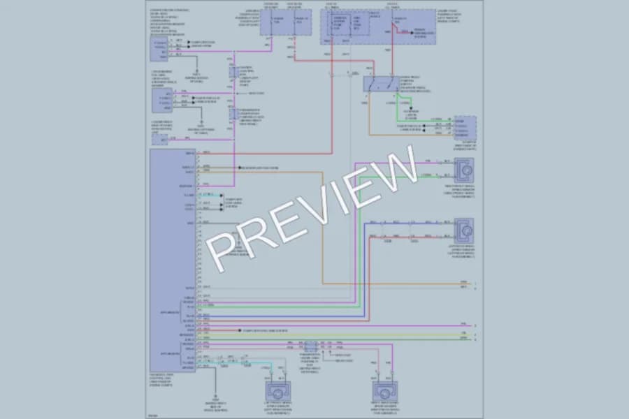 2013 Acura TL Anti Lock Brakes wiring diagram preview