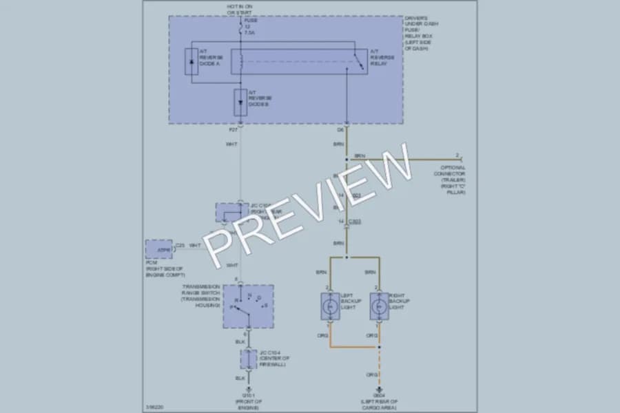 2013 Acura ZDX Exterior Lights wiring diagram preview