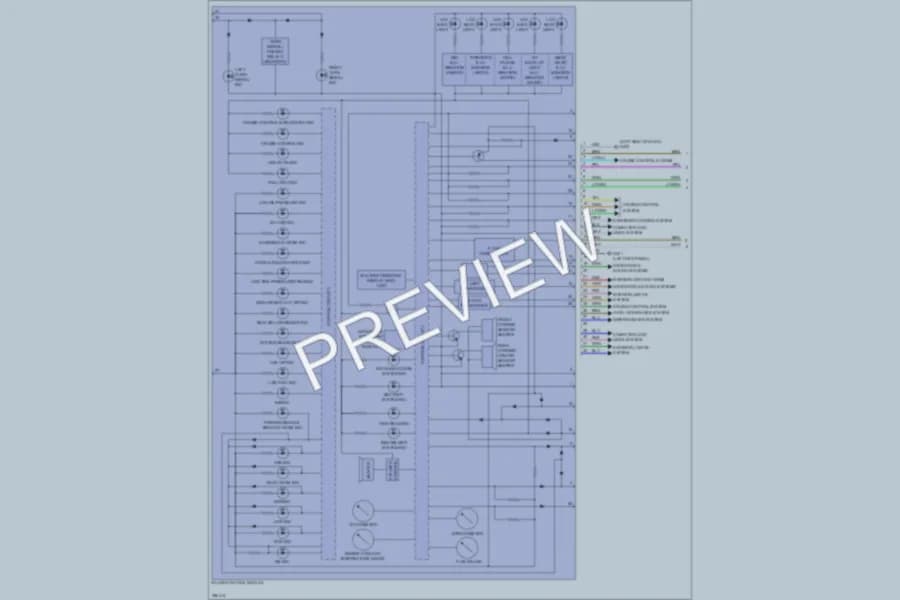 2013 Acura ZDX Instrument Cluster wiring diagram preview