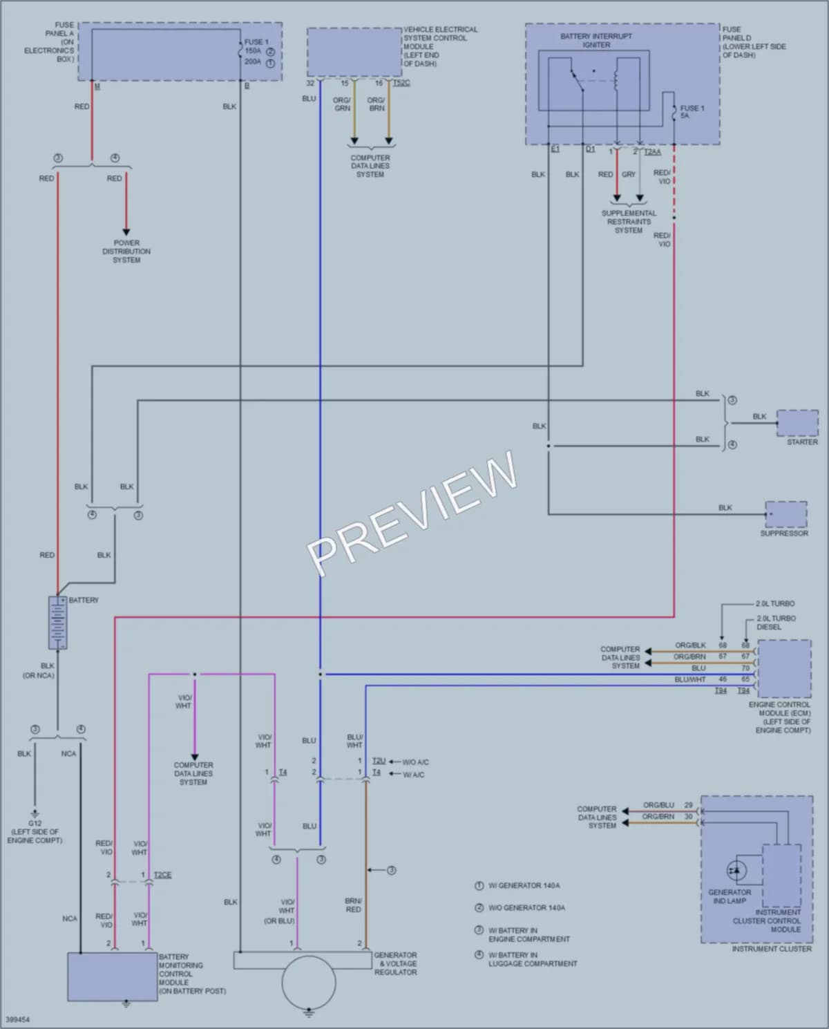 2013 Audi A3 Starting Charging wiring diagram preview