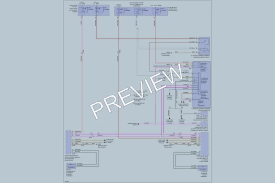 2013 Audi A4allroad Power Mirrors wiring diagram preview