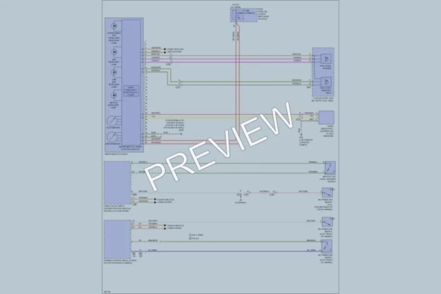 2013 Audi A5 Instrument Cluster wiring diagram preview