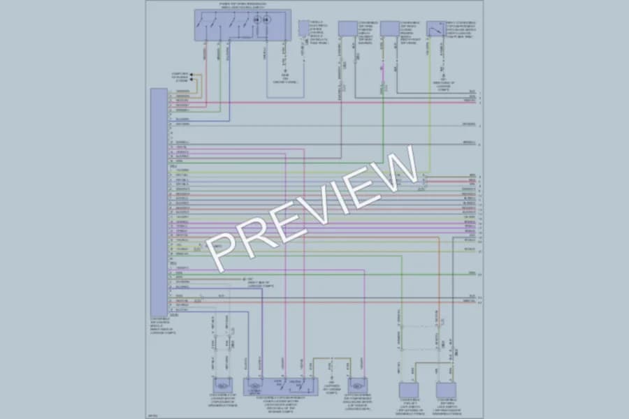 2013 Audi A5 Power Top Sunroof wiring diagram preview