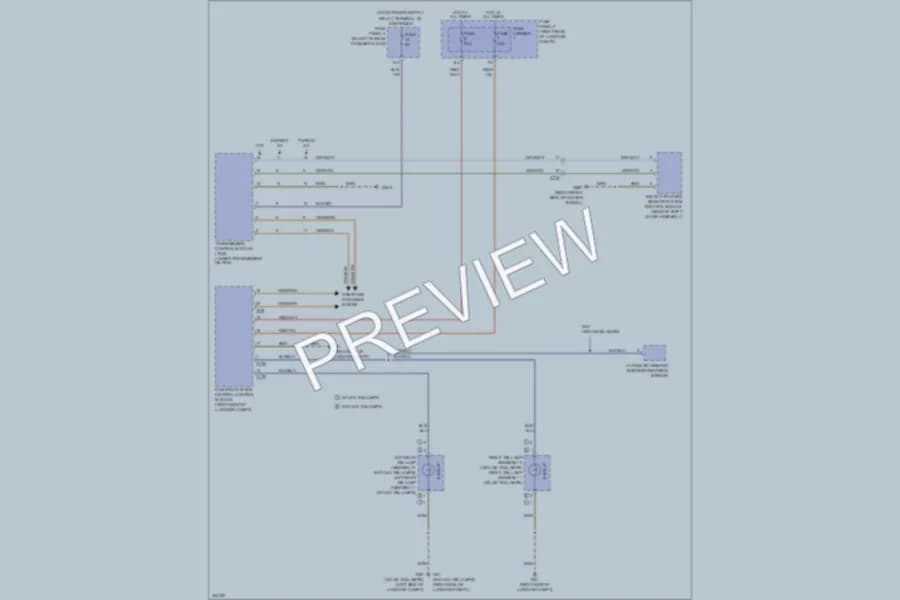 2013 Audi A6 Exterior Lights wiring diagram preview