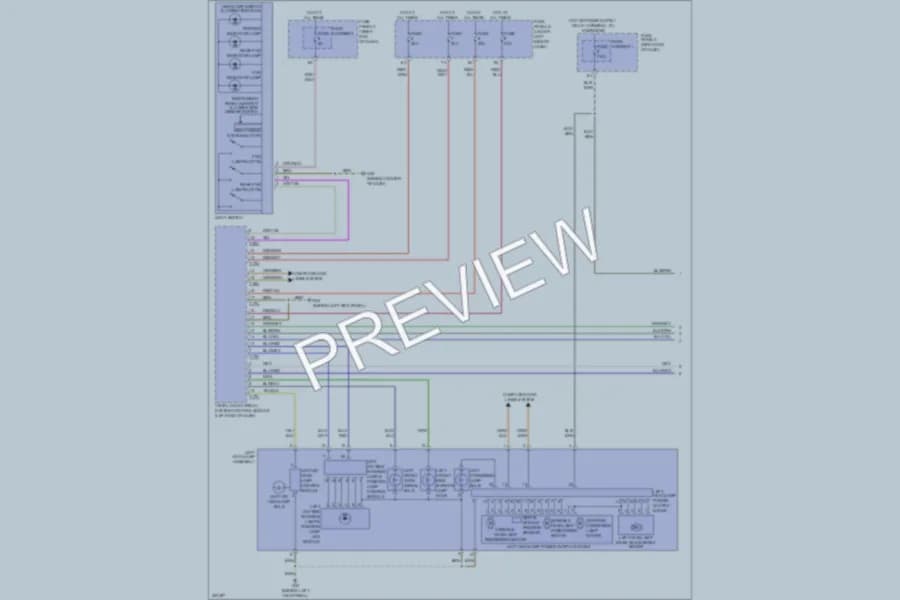 2013 Audi A6 Headlights wiring diagram preview