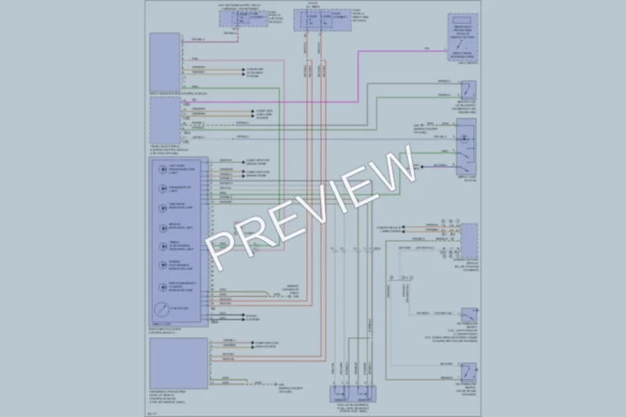 2013 Audi A6 Instrument Cluster wiring diagram preview
