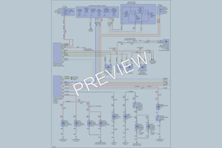 2013 Audi A7 Interior Lights wiring diagram preview
