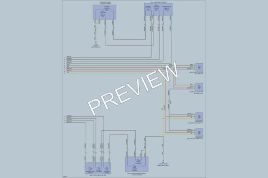 2013 Audi A7 Power Seats wiring diagram preview
