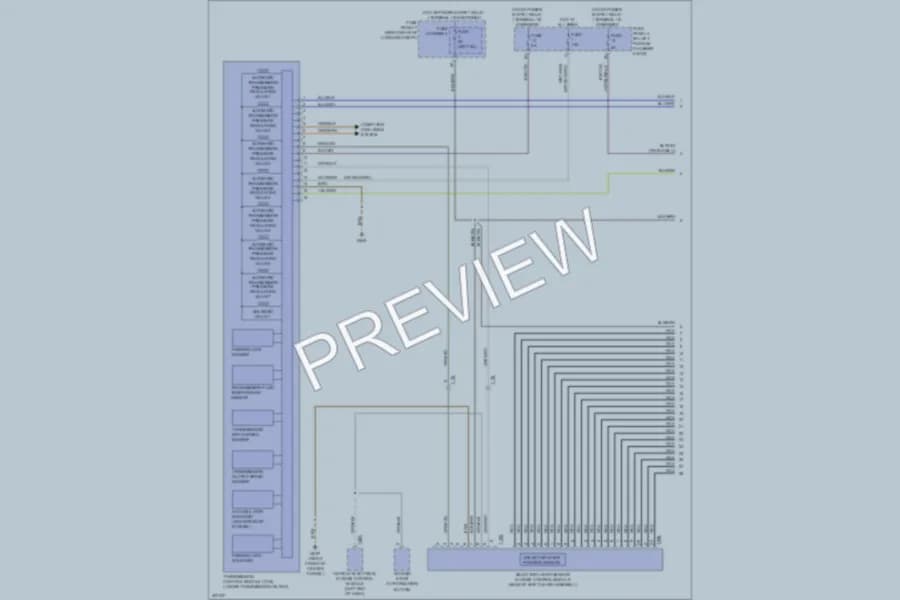 2013 Audi A7 Transmission wiring diagram preview