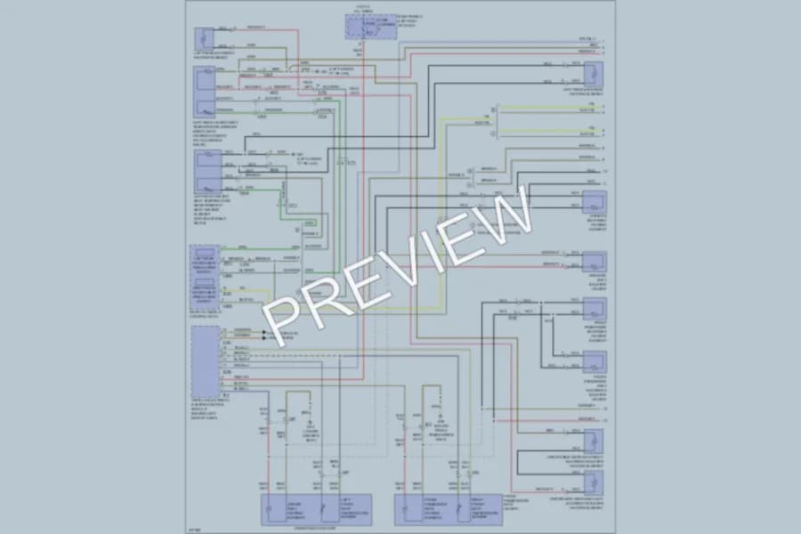 2013 Audi A8L Power Seats wiring diagram preview