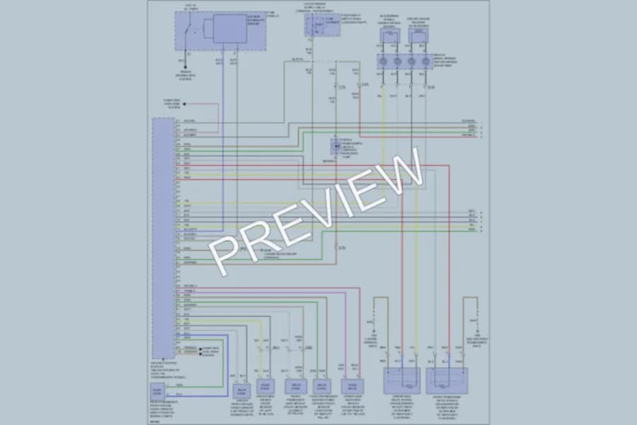 2013 Audi A8L Supplemental Restraints wiring diagram preview