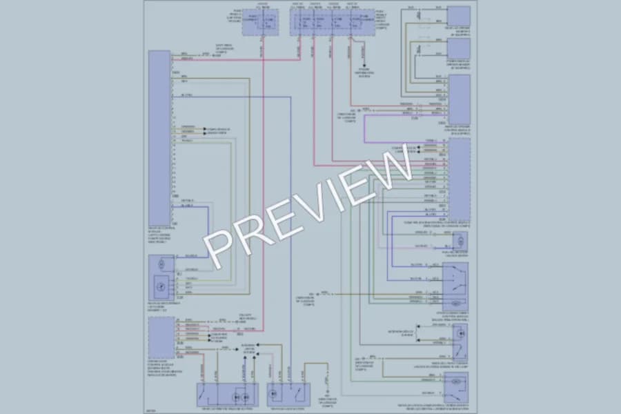 2013 Audi A8L Trunk Tailgate Fuel Door wiring diagram preview