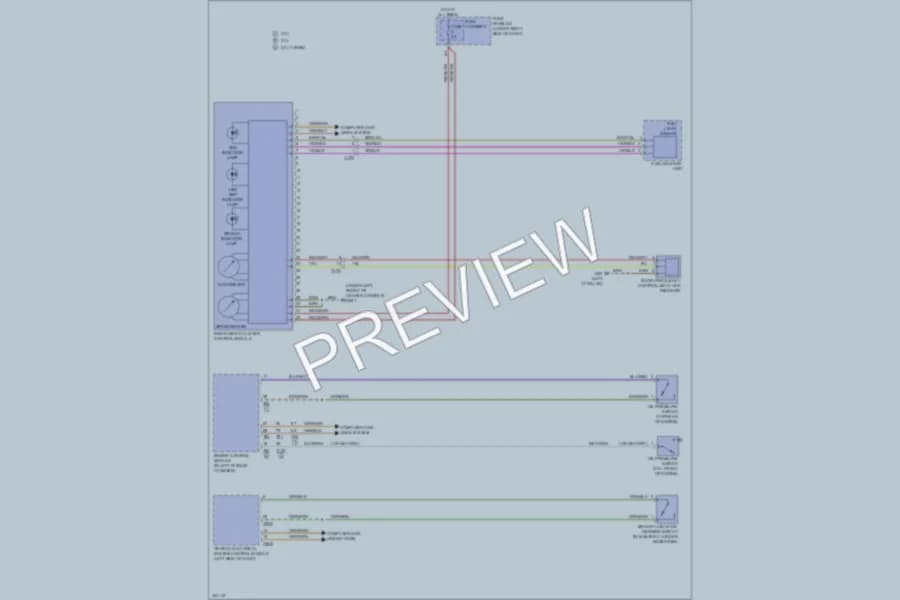 2013 Audi Q5 Instrument Cluster wiring diagram preview