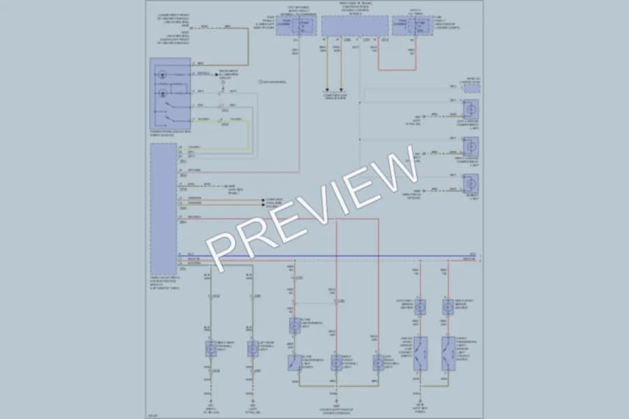 2013 Audi Q5 Interior Lights wiring diagram preview