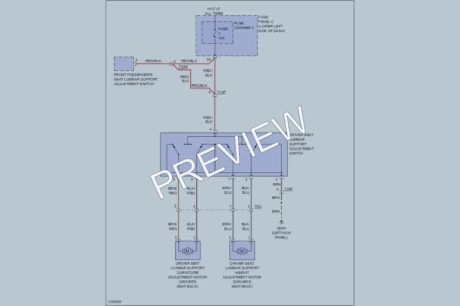 2013 Audi Q5 Power Seats wiring diagram preview