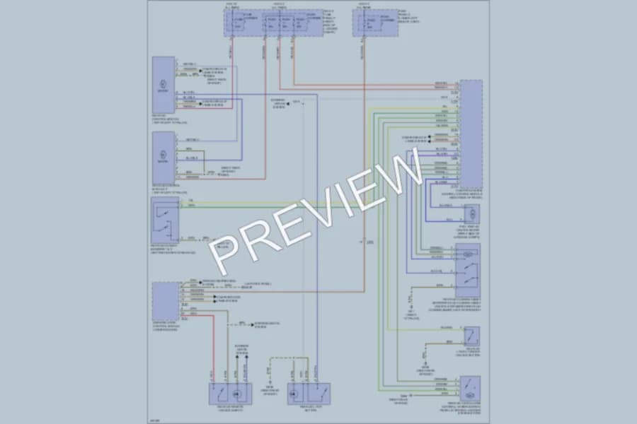 2013 Audi Q5 Trunk Tailgate Fuel Door wiring diagram preview