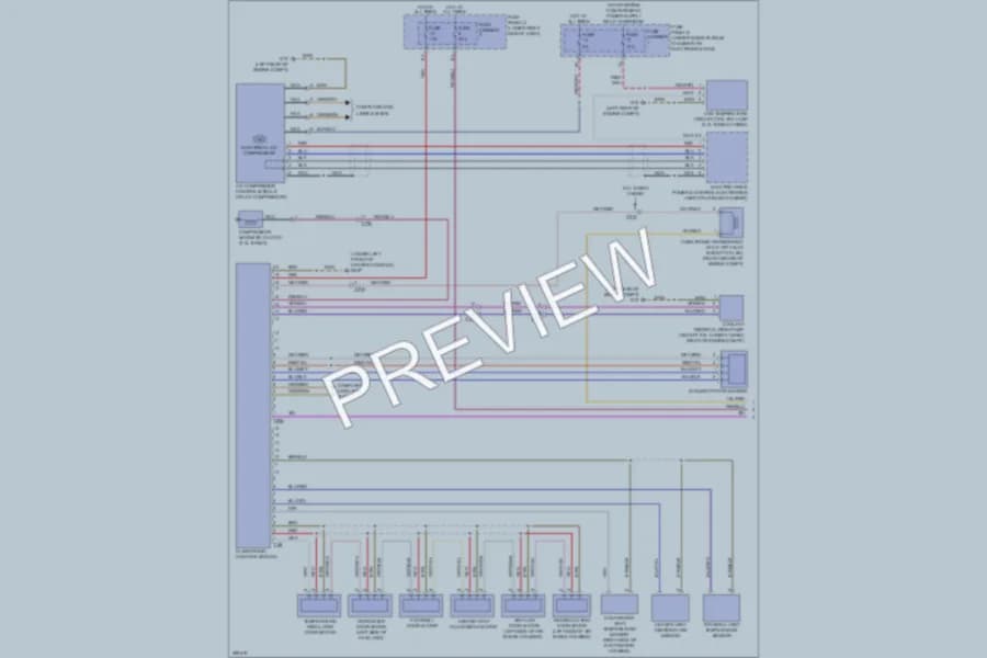 2013 Audi Q5hybrid Air Conditioning wiring diagram preview