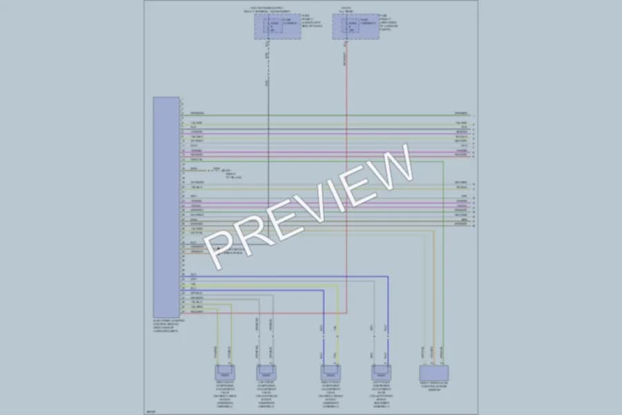 2013 Audi Q5hybrid Electronic Suspension wiring diagram preview