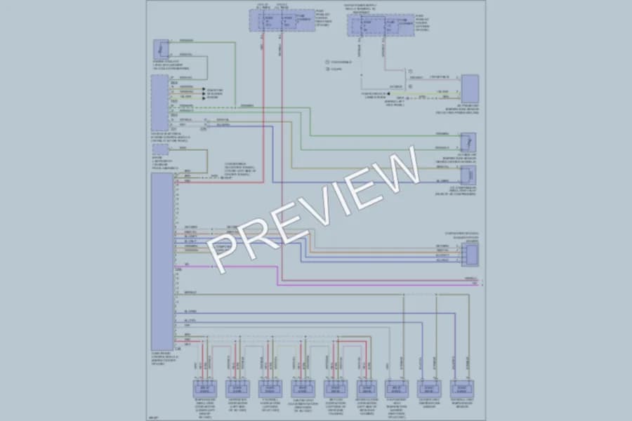 2013 Audi RS5 Air Conditioning wiring diagram preview