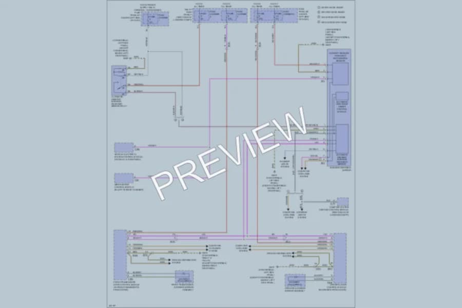 2013 Audi RS5 Power Mirrors wiring diagram preview