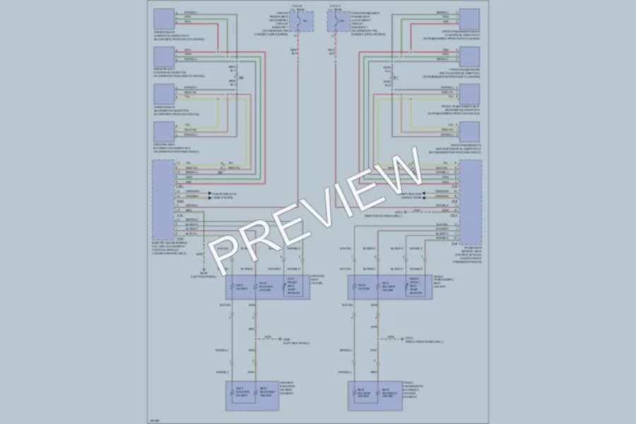 2013 Audi RS5 Power Seats wiring diagram preview