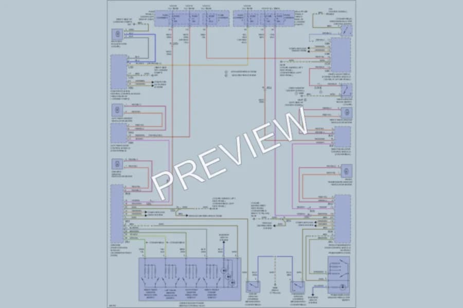 2013 Audi RS5 Power Windows wiring diagram preview