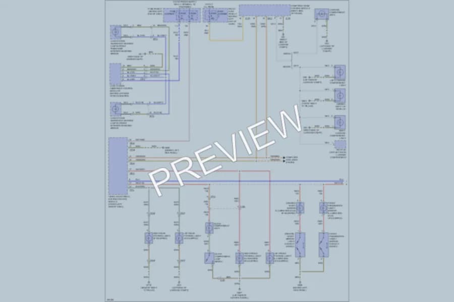 2013 Audi S4 Interior Lights wiring diagram preview