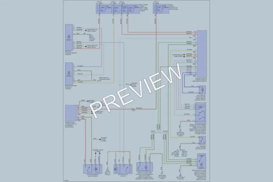 2013 Audi S4 Trunk Tailgate Fuel Door wiring diagram preview