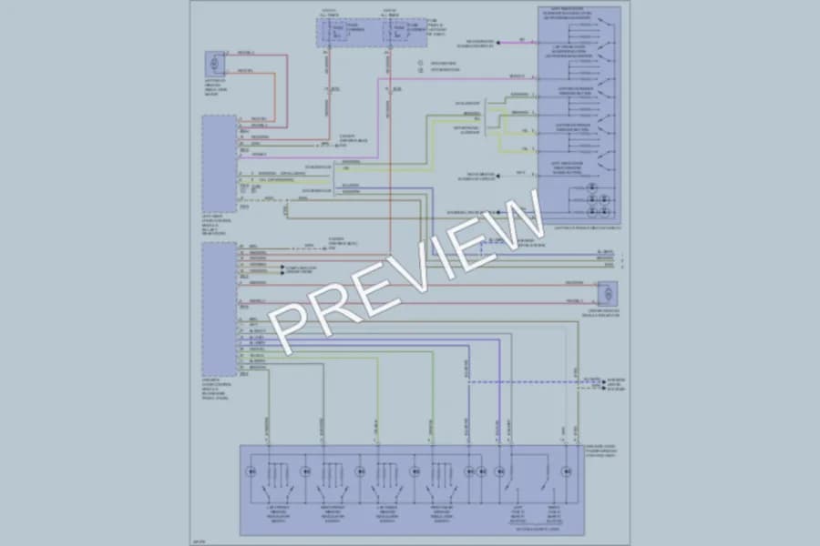 2013 Audi S6 Power Windows wiring diagram preview