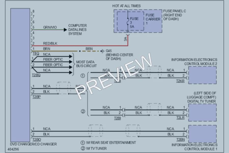 2013 Audi S6 Radio wiring diagram preview