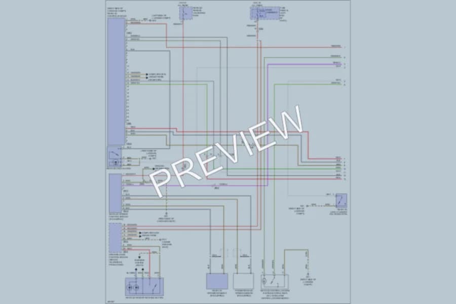 2013 Audi S6 Trunk Tailgate Fuel Door wiring diagram preview
