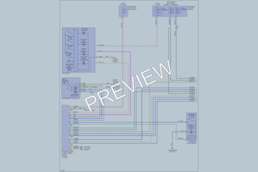 2013 Audi S7 Headlights wiring diagram preview